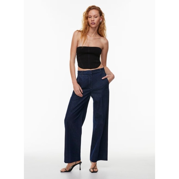 Aritzia Tops - NWT Aritzia Sculpt Knit Bustier Tube Top in Black Size 2XS